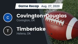 Recap: Covington-Douglas  vs. Timberlake  2020