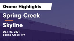 Spring Creek  vs Skyline  Game Highlights - Dec. 28, 2021