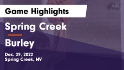 Spring Creek  vs Burley  Game Highlights - Dec. 29, 2022