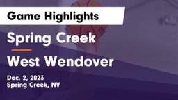 Spring Creek  vs West Wendover  Game Highlights - Dec. 2, 2023