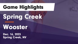 Spring Creek  vs Wooster  Game Highlights - Dec. 16, 2023