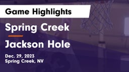 Spring Creek  vs Jackson Hole  Game Highlights - Dec. 29, 2023