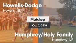 Matchup: Howells-Dodge HS vs. Humphrey/Holy Family  2016