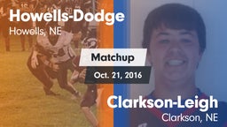 Matchup: Howells-Dodge HS vs. Clarkson-Leigh  2016