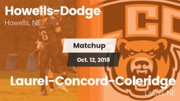 Matchup: Howells-Dodge HS vs. Laurel-Concord-Coleridge  2018