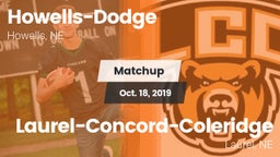 Matchup: Howells-Dodge HS vs. Laurel-Concord-Coleridge  2019