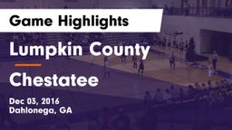 Lumpkin County  vs Chestatee  Game Highlights - Dec 03, 2016