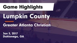 Lumpkin County  vs Greater Atlanta Christian  Game Highlights - Jan 3, 2017