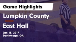 Lumpkin County  vs East Hall Game Highlights - Jan 13, 2017