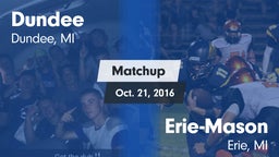 Matchup: Dundee  vs. Erie-Mason  2016
