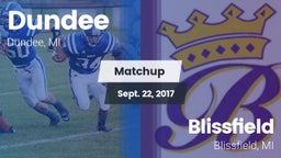 Matchup: Dundee  vs. Blissfield  2017