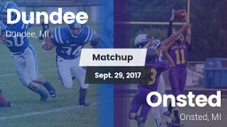 Matchup: Dundee  vs. Onsted  2017