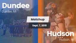 Matchup: Dundee  vs. Hudson  2018