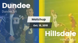 Matchup: Dundee  vs. Hillsdale  2018