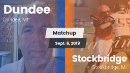 Matchup: Dundee  vs. Stockbridge  2019