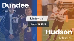 Matchup: Dundee  vs. Hudson  2019