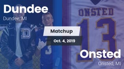 Matchup: Dundee  vs. Onsted  2019