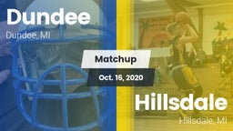 Matchup: Dundee  vs. Hillsdale  2020