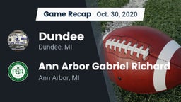 Recap: Dundee  vs. Ann Arbor Gabriel Richard  2020