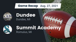 Recap: Dundee  vs. Summit Academy  2021