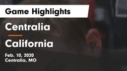 Centralia  vs California  Game Highlights - Feb. 10, 2020