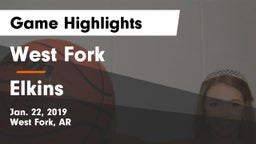 West Fork  vs Elkins  Game Highlights - Jan. 22, 2019