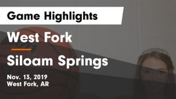 West Fork  vs Siloam Springs  Game Highlights - Nov. 13, 2019