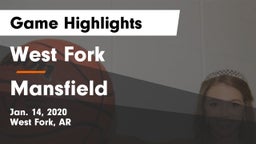 West Fork  vs Mansfield  Game Highlights - Jan. 14, 2020
