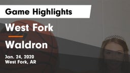 West Fork  vs Waldron  Game Highlights - Jan. 24, 2020