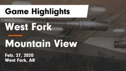 West Fork  vs Mountain View  Game Highlights - Feb. 27, 2020