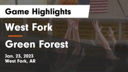 West Fork  vs Green Forest  Game Highlights - Jan. 23, 2023