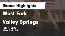 West Fork  vs Valley Springs  Game Highlights - Feb. 4, 2023