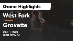 West Fork  vs Gravette  Game Highlights - Dec. 1, 2023