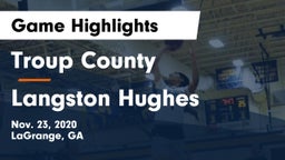 Troup County  vs Langston Hughes  Game Highlights - Nov. 23, 2020