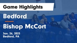 Bedford  vs Bishop McCort  Game Highlights - Jan. 26, 2023