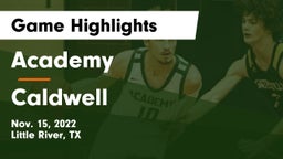 Academy  vs Caldwell  Game Highlights - Nov. 15, 2022