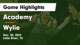 Academy  vs Wylie  Game Highlights - Dec. 30, 2022