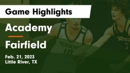 Academy  vs Fairfield  Game Highlights - Feb. 21, 2023