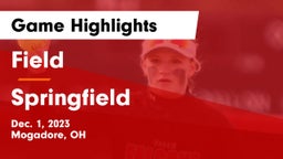 Field  vs Springfield  Game Highlights - Dec. 1, 2023