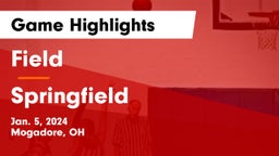 Field  vs Springfield  Game Highlights - Jan. 5, 2024