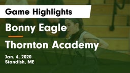 Bonny Eagle  vs Thornton Academy Game Highlights - Jan. 4, 2020
