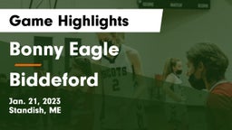 Bonny Eagle  vs Biddeford  Game Highlights - Jan. 21, 2023