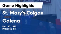 St. Mary's-Colgan  vs Galena  Game Highlights - Feb. 10, 2023