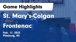 St. Mary's-Colgan  vs Frontenac  Game Highlights - Feb. 17, 2023