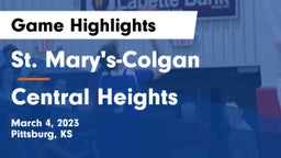 St. Mary's-Colgan  vs Central Heights  Game Highlights - March 4, 2023