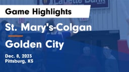 St. Mary's-Colgan  vs Golden City   Game Highlights - Dec. 8, 2023