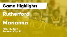 Rutherford  vs Marianna  Game Highlights - Feb. 18, 2021