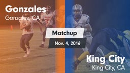 Matchup: Gonzales vs. King City  2016