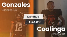 Matchup: Gonzales vs. Coalinga  2017