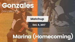 Matchup: Gonzales vs. Marina  (Homecoming) 2017